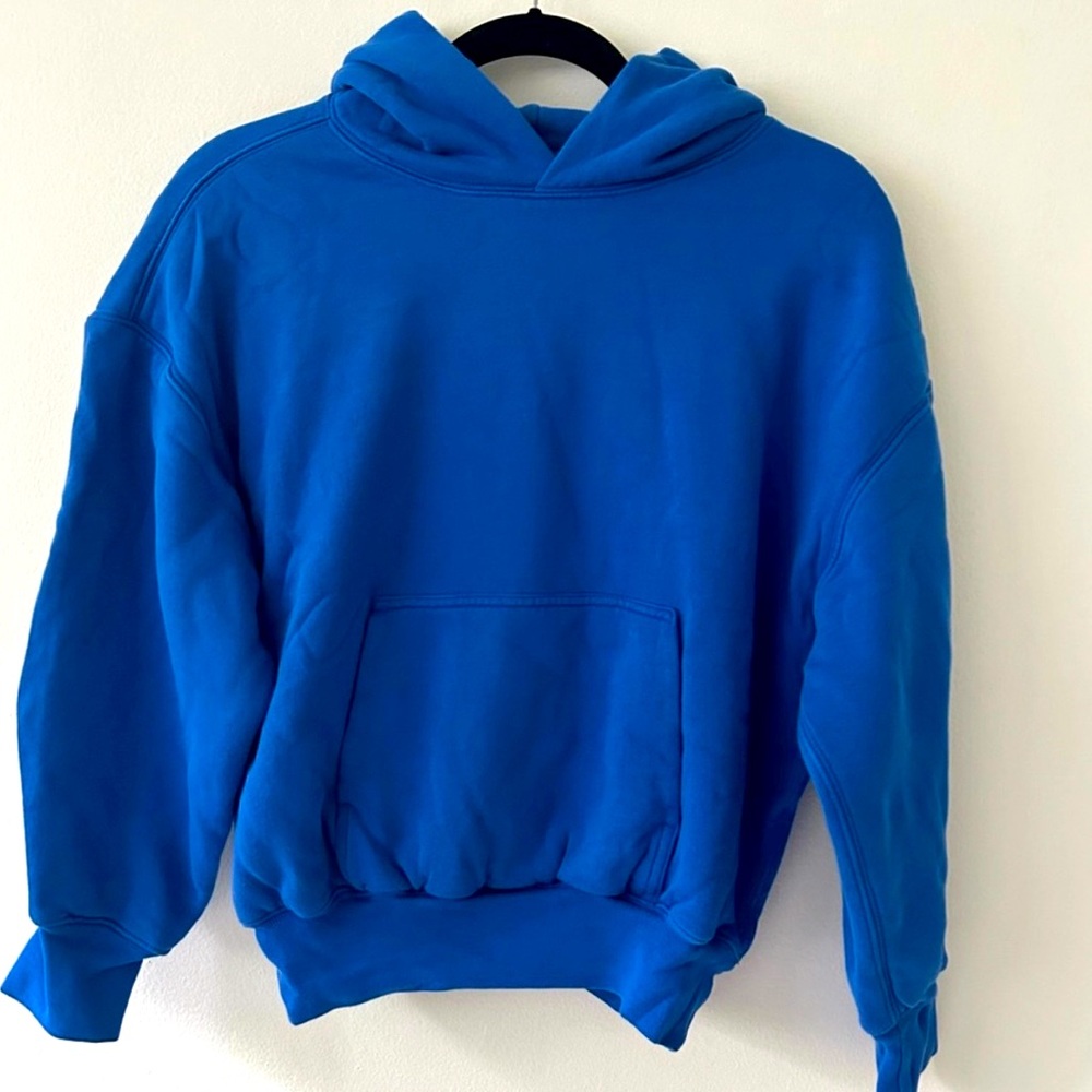 NWT YZY Yeezy Gap Kids Youth Blue Hoodie Size Medium